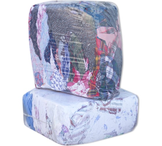 Изображение товара Цветная трикотажная ветошь Insparion х/б, брикет 10 кг С1-00001062