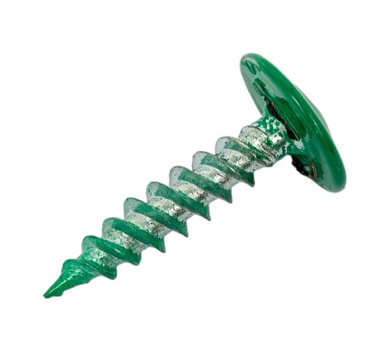 Изображение товара Прессшайба Качественный КРЕПЕЖ 4.2х19 мм, зеленая мята RAL 6029, острый, 250 шт 0300195 КЧ