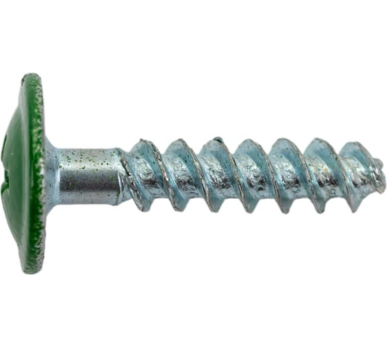 Изображение товара Прессшайба Качественный КРЕПЕЖ 4.2х19 мм, зеленый лист RAL 6002, острая, 250 шт 0300207 КЧ