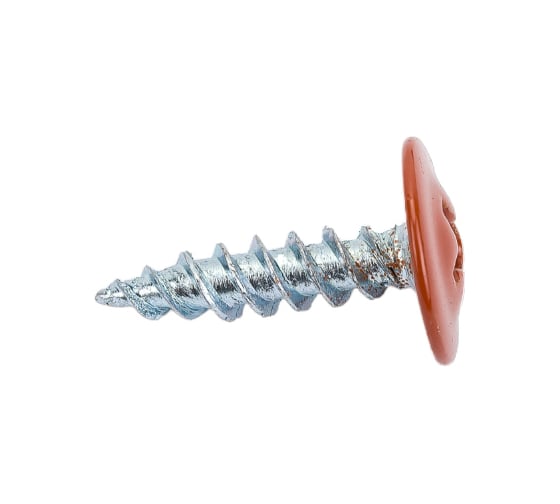 Изображение товара Прессшайба Качественный КРЕПЕЖ 4.2х16 мм, коричневая медь RAL 8004, острая, 250 шт 0200293 КЧ