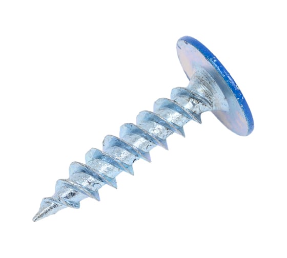 Изображение товара Прессшайба Качественный КРЕПЕЖ 4.2х19 мм, синяя RAL 5005, острая, 220 шт 0200255 КЧ