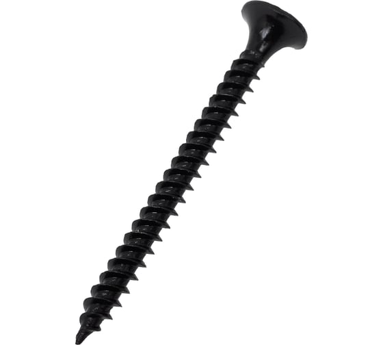 Изображение товара Саморез 3,5x41 потай, частая резьба, оксид 140 шт качественный крепеж 0200397 КЧ