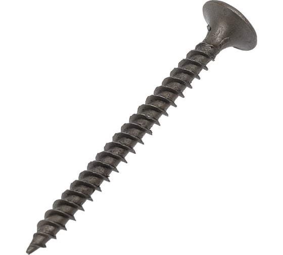 Изображение товара Саморез Качественный КРЕПЕЖ 3.5x41 мм, потай, частая резьба, оксид, 700 шт 1000397 КЧ