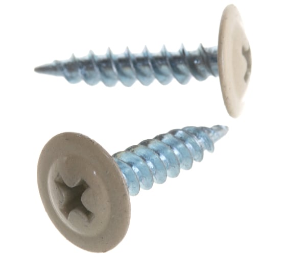 Изображение товара Прессшайба Качественный КРЕПЕЖ 4.2х19 мм, слоновая кость RAL 1014, острая, 220 шт 0200263 КЧ