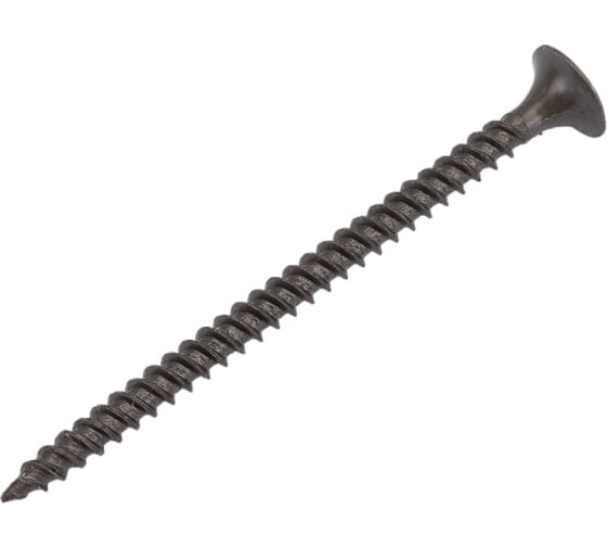 Изображение товара Саморез Качественный КРЕПЕЖ 3.5x55 мм, потай, частая резьба, оксид, 130 шт 0300403 КЧ