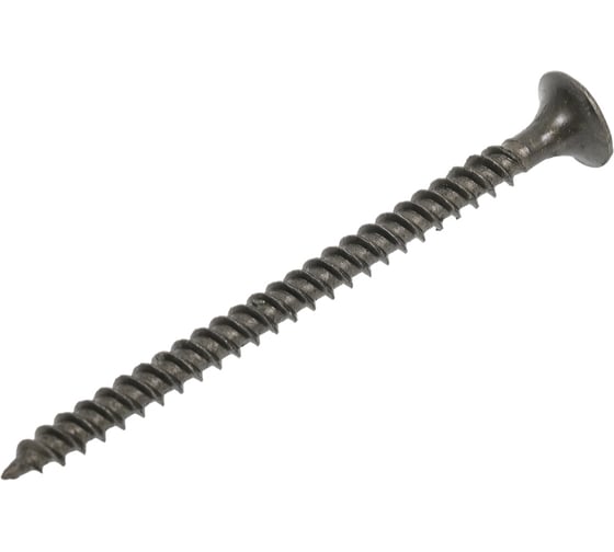 Изображение товара Саморез Качественный КРЕПЕЖ 3.5x51 мм, потай, частая резьба, оксид, 260 шт 0500401 КЧ