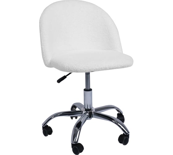 Изображение товара Поворотное кресло AKS Home SIRENA, искусственный мех, белый 91959