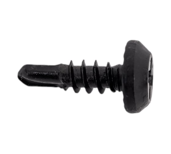 Изображение товара Саморез Качественный КРЕПЕЖ 3.8x11 полуцилиндр, оксид сверло 3.5x11 600 шт 0200069 КЧ