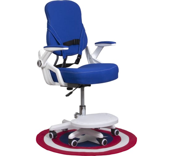 Изображение товара Поворотное кресло AKS Home SWAN, ткань, синий 75254