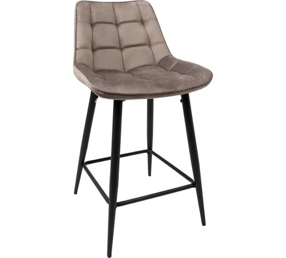 Изображение товара Стул AKS Home LINX, полубарный, бежевый велюр G062-13/черный 86207