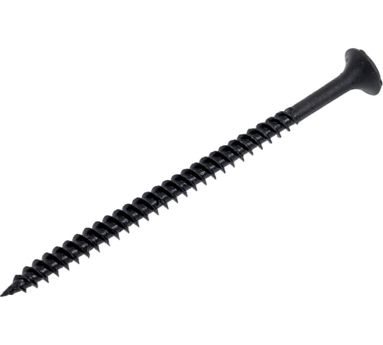 Изображение товара Саморез Качественный КРЕПЕЖ 4.2x64 мм, потай, частая резьба, оксид, 260 шт 0500405 КЧ
