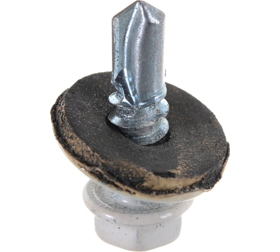 Изображение товара Кровельный саморез Качественный КРЕПЕЖ белый RAL 9003, 5.5х19 мм, 160 шт 0500099 КЧ