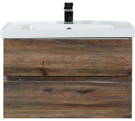 Изображение товара Подвесная база под раковину Art&Max TECHNO с двумя выкатными ящиками, Дуб бомонд Лофт AM-Techno-900-2C-SO-LW646