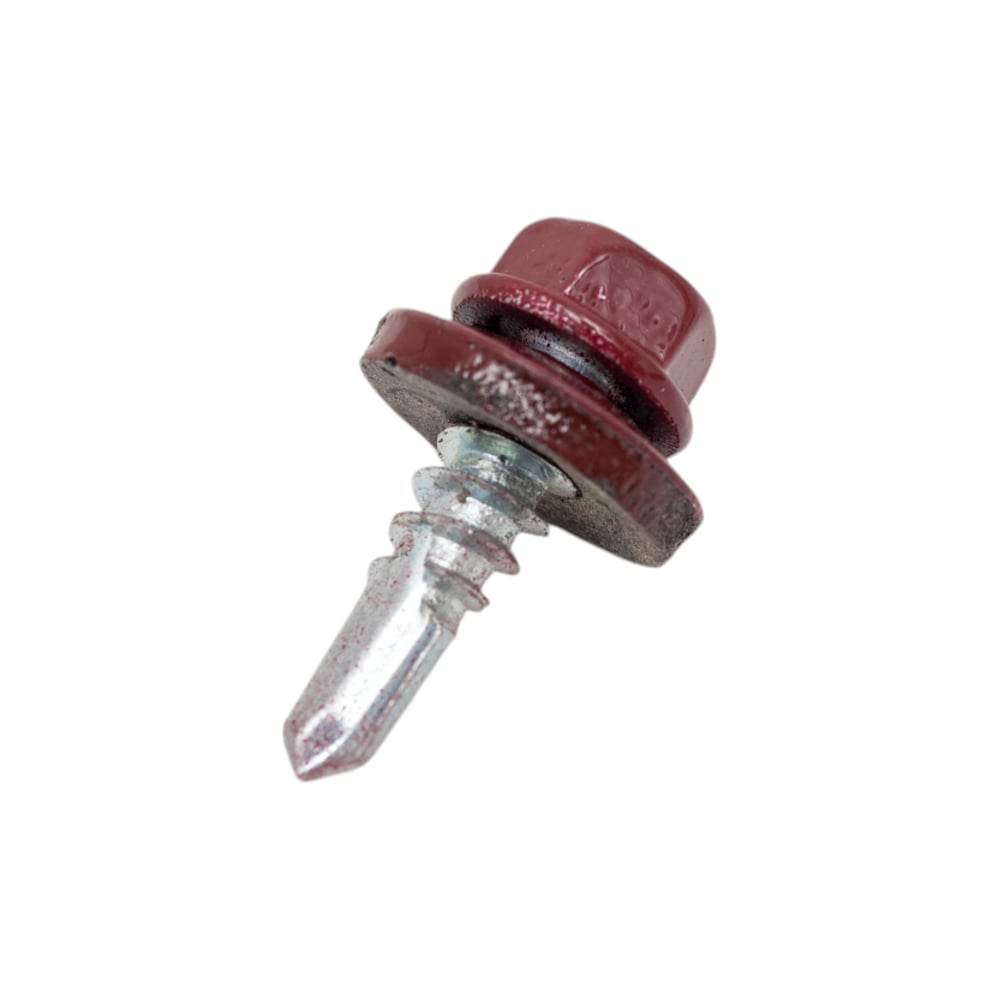 Изображение товара Кровельный саморез Кач. КРЕПЕЖ RAL 3005 5.5х19 мм 160 шт