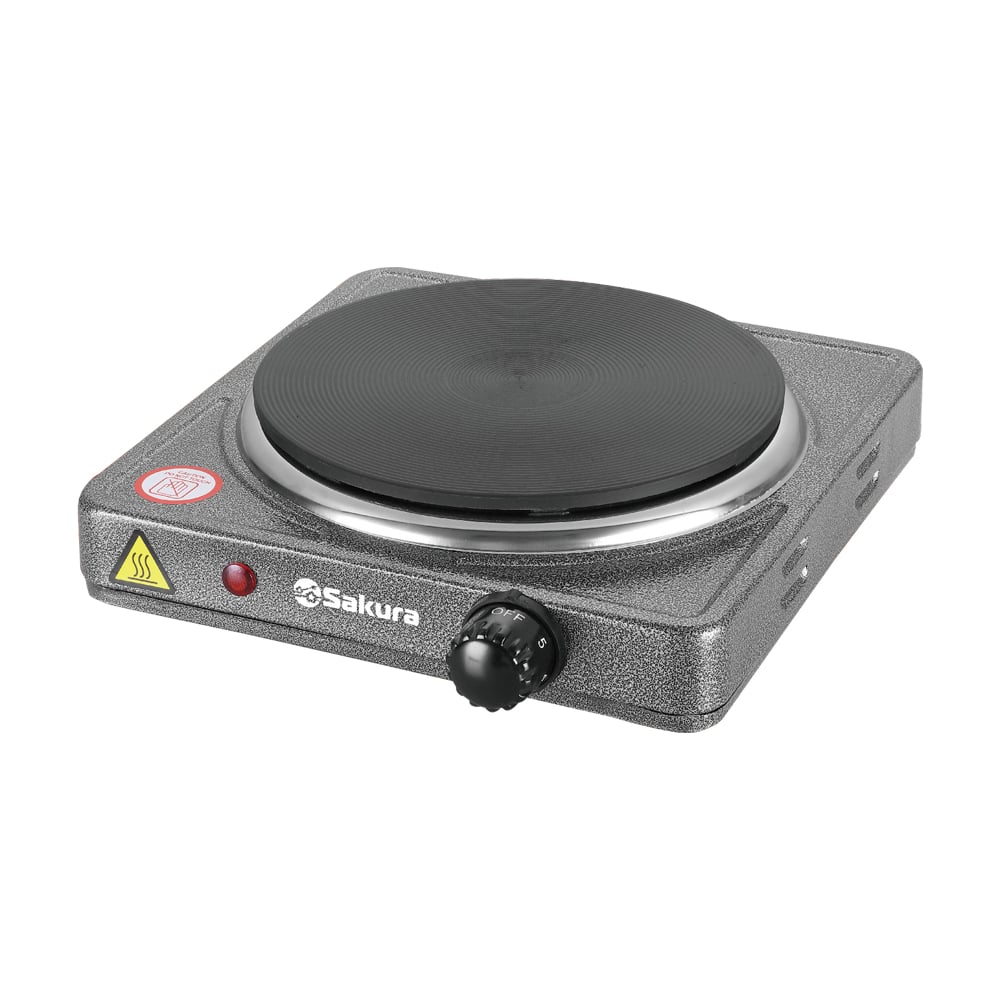 Изображение товара Электроплитка SAKURA ПЭ-09 1500 Вт, 185 мм, 1 конфорка, диск, графит РТ-00068504