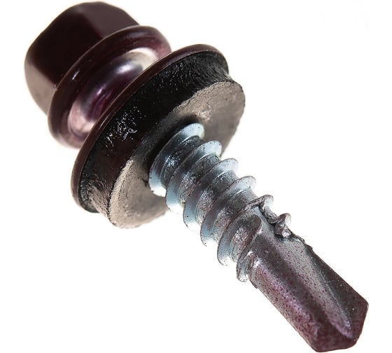 Изображение товара Кровельный саморез крепежная техника красный рубин RAL 3003, 5.5х25 мм, 250 шт 420336 БК