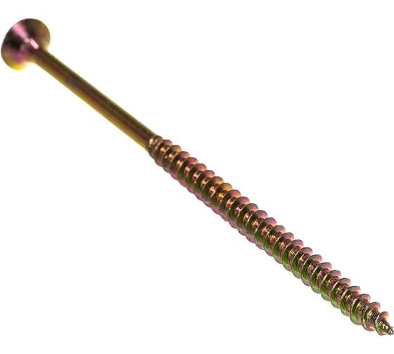 Изображение товара Шуруп жёлтый цинк 5,0x100 110 шт крепежная техника 431414 БК