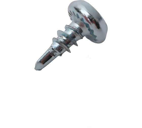 Изображение товара Саморез крепежная техника 3,5x9,5 белая полусфера сверло, 1000 шт. 430303 БК