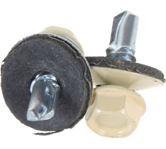 Изображение товара Кровельный саморез крепежная техника слоновая кость RAL 1014, 5.5х19 мм, 300 шт 420406 БК