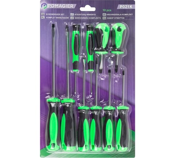 Изображение товара Набор отверток Помощник 10 пр P021K(56500)