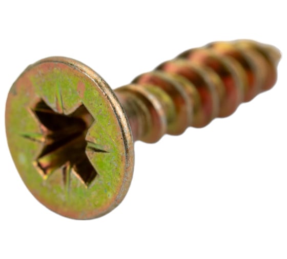 Изображение товара Шуруп Качественный КРЕПЕЖ желтый цинк 4.5x20, 300 шт. 0300475 КЧ