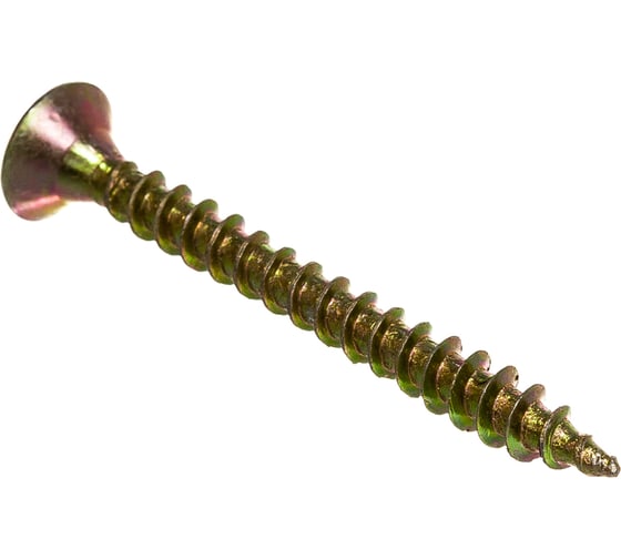 Изображение товара Шуруп Качественный КРЕПЕЖ желтый цинк 4,0x40, 150 шт. 0300463 КЧ