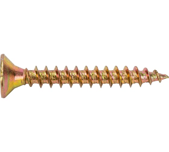 Изображение товара Шуруп Качественный КРЕПЕЖ желтый цинк 6,0x45, 70 шт. 0300519 КЧ