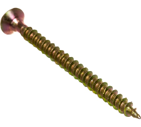 Изображение товара Шуруп Качественный КРЕПЕЖ желтый цинк 3,5x45, 160 шт. 0300447 КЧ