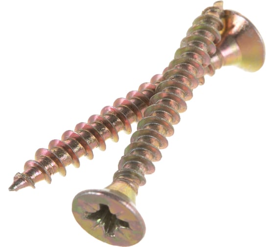 Изображение товара Шуруп Качественный КРЕПЕЖ желтый цинк 6,0x50, 60 шт. 0300521 КЧ