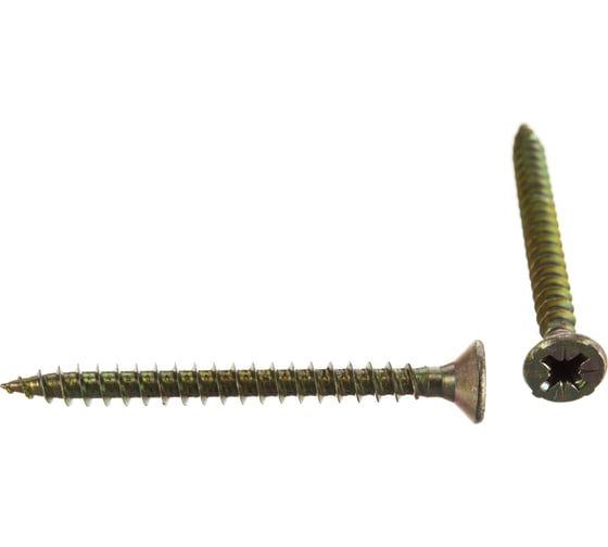 Изображение товара Шуруп Качественный КРЕПЕЖ желтый цинк 4,5x50, 130 шт. 0300487 КЧ