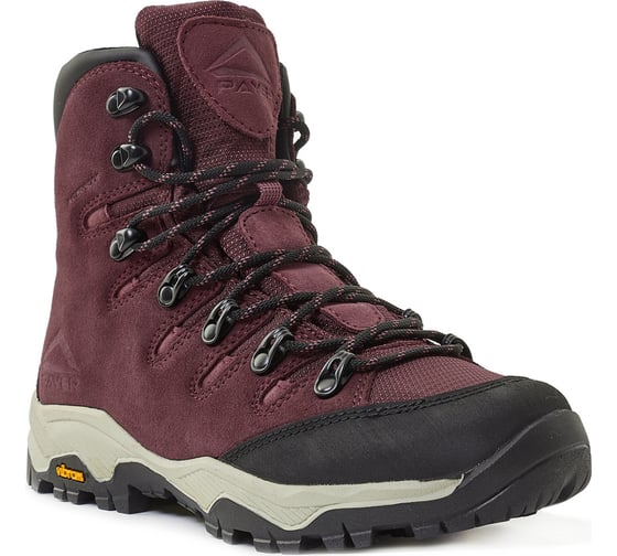 Изображение товара Треккинговые ботинки Payer Iremel замша, подошва Vibram, вишня, р.36 4610097051661