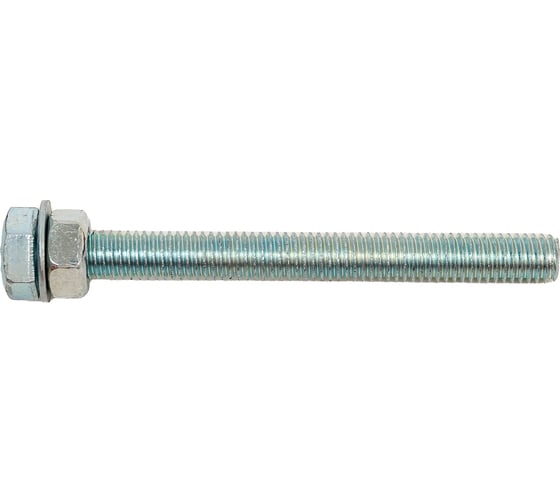 Изображение товара Болт с ш/г полная резьба DIN 933 Качественный КРЕПЕЖ набор 5х50 80 шт 0301003 КЧ
