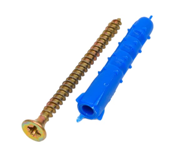 Изображение товара Набор крепления плинтусов Качественный КРЕПЕЖ дюбель ёж 5x30 180 шт 0501091 КЧ