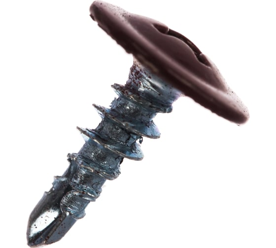 Изображение товара Прессшайба Качественный КРЕПЕЖ 4.2х13 мм, красное вино RAL 3005, сверло, 450 шт 0300307 КЧ