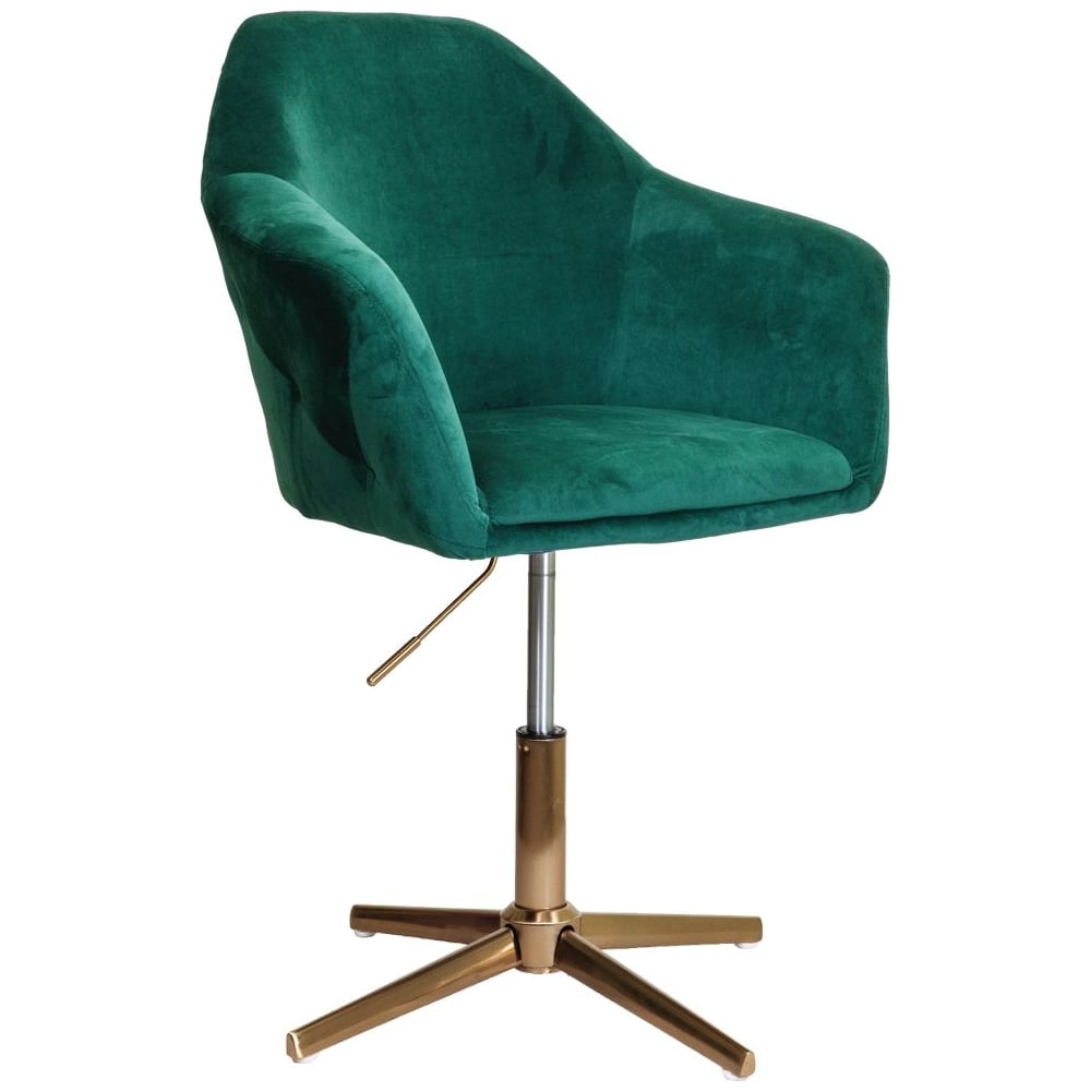 Изображение товара Стул AKS Home DUBAI поворотный зеленый велюр с регулировкой высоты