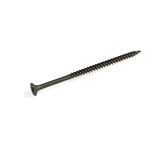 Изображение товара Саморез Качественный КРЕПЕЖ 4.2x76 мм, потай, частая резьба, оксид, 340 шт 1000409 КЧ