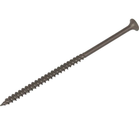 Изображение товара Саморез Качественный КРЕПЕЖ 4.8x102 мм, потай, частая резьба, оксид, 70 шт 0300415 КЧ