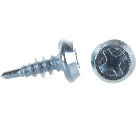 Изображение товара Саморез Качественный КРЕПЕЖ 3.8x11 полуцилиндр, оцинкованный сверло 550 шт 0200073 КЧ