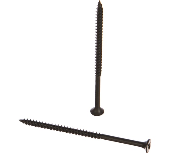 Изображение товара Саморез Качественный КРЕПЕЖ 4.2x76 мм, потай, частая резьба, оксид, 240 шт 0500409 КЧ