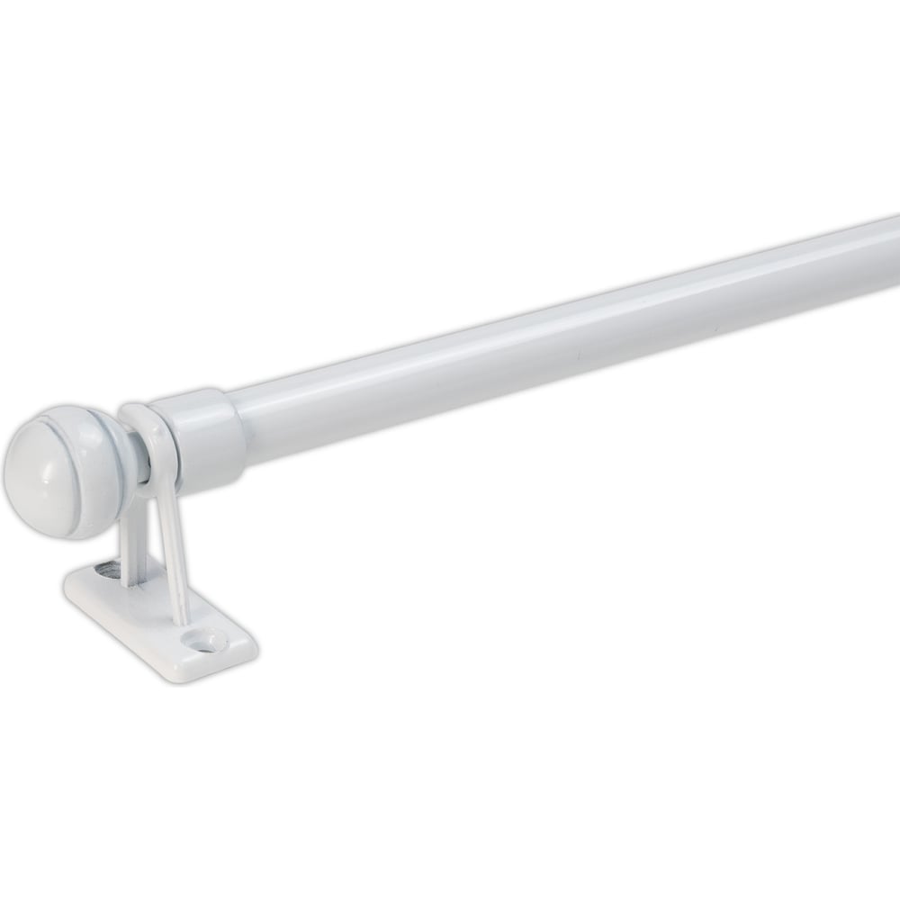 Изображение товара Карниз кафе Эскар витражный, телескопический, сфера, 60-80 см, белый 60220080