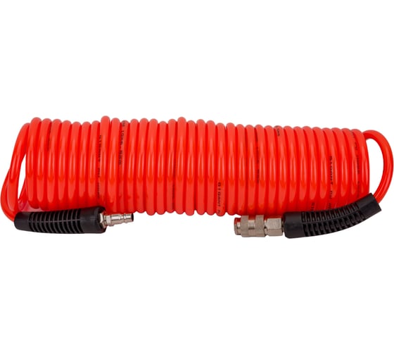 Изображение товара Шланг пневматический спиральный (10 м; 6х10 мм; полиуретан; рапид) Gigant G-PS65810