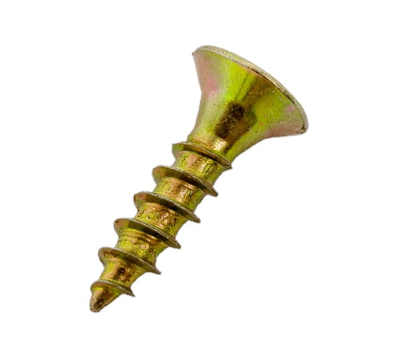 Изображение товара Шуруп Качественный КРЕПЕЖ желтый цинк 3.0x12 1200 шт 0300419 КЧ