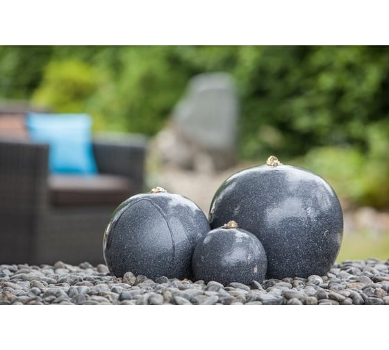 Изображение товара Садовый фонтан Heissner Saphira, цвет черный 016617-03