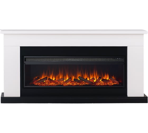 Изображение товара Каминокомплект ELEKAM bolton с очагом pulsar 60 белый с черным 100127