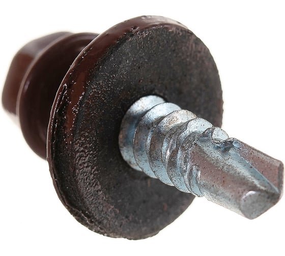 Изображение товара Кровельный саморез крепежная техника красная окись RAL 3009, 5.5х25 мм, 250 шт 420304 БК