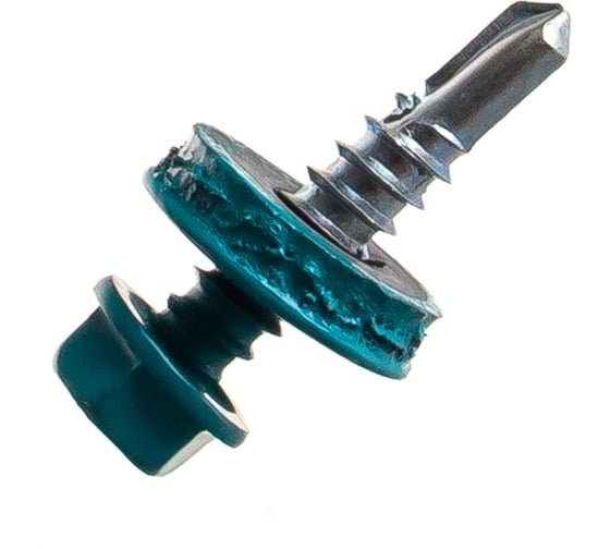 Изображение товара Кровельный саморез крепежная техника синяя вода RAL 5021, 5.5х25 мм, 250 шт 420398 БК