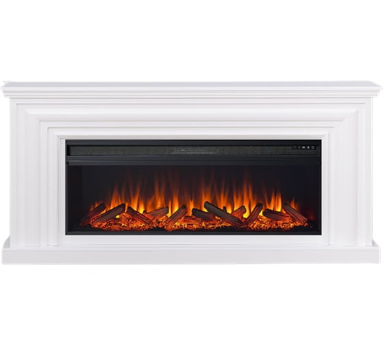 Изображение товара Каминокомплект ELEKAM vakanda с очагом pulsar 60 белый с черным 100115