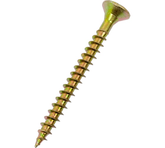 Изображение товара Шуруп Качественный КРЕПЕЖ желтый цинк 6,0x60, 45 шт. 0300523 КЧ