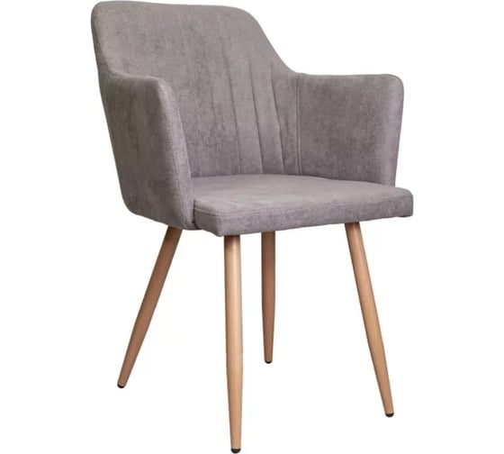 Изображение товара Стул AKS Home BRIT, светло-серая ткань 1701-26 дуб 63397