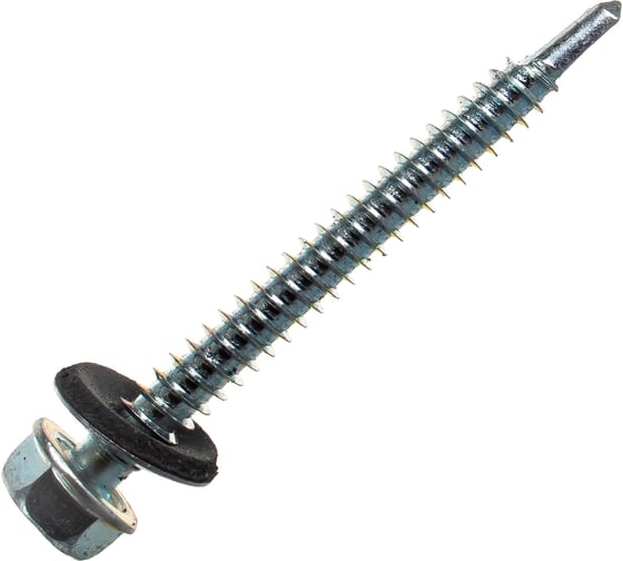 Изображение товара Кровельный саморез крепежная техника цинк 6.3х60 мм, 100 шт 431224 БК
